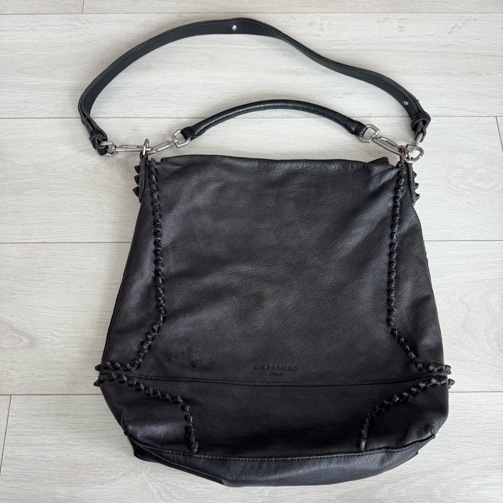 Liebeskind Black Leather Shoulder Bag Purse